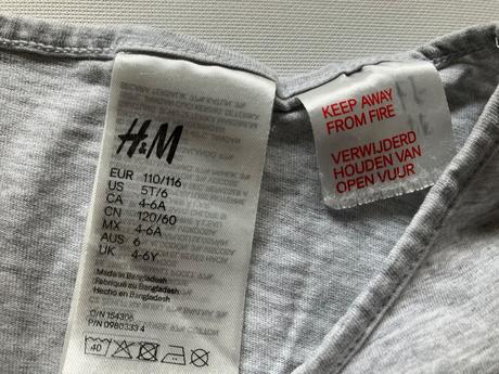 Pyžamo na leto, h&m,110