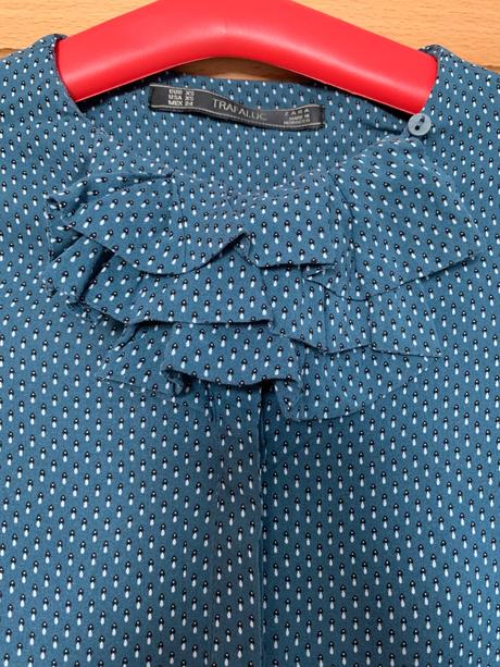 Blúzka s ozdobným riasením, zara,xs