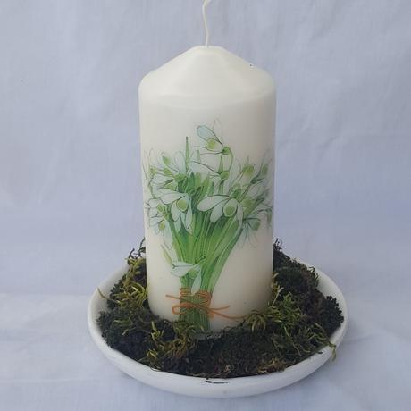 Sviečka "prvé snežienky", 