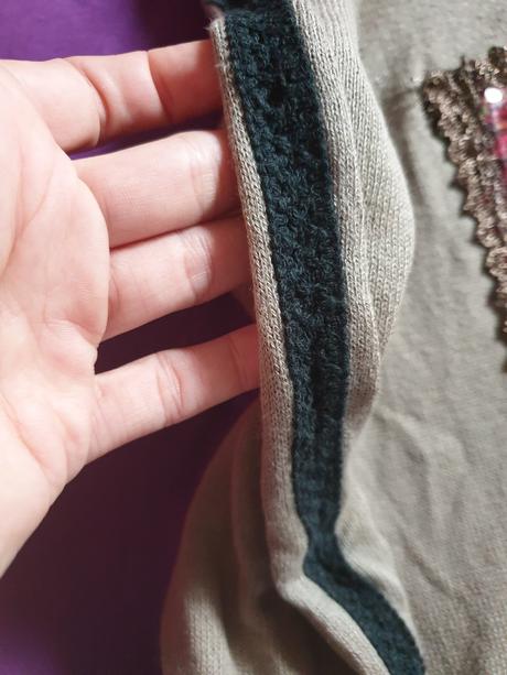 Tričko s flitrami s/m, m