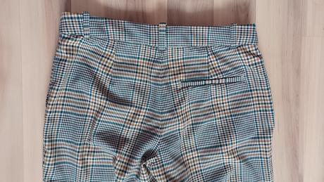 Kárované nohavice, h&m,l