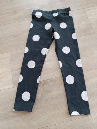 Bodkované legíny, h&m,116