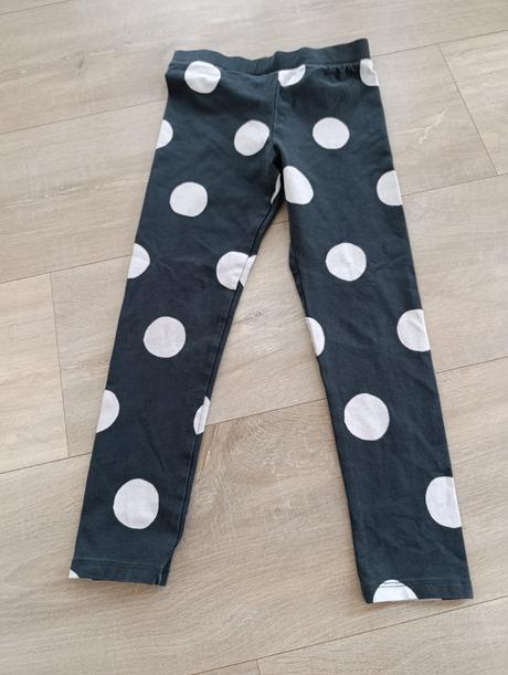 Bodkované legíny, h&m,116