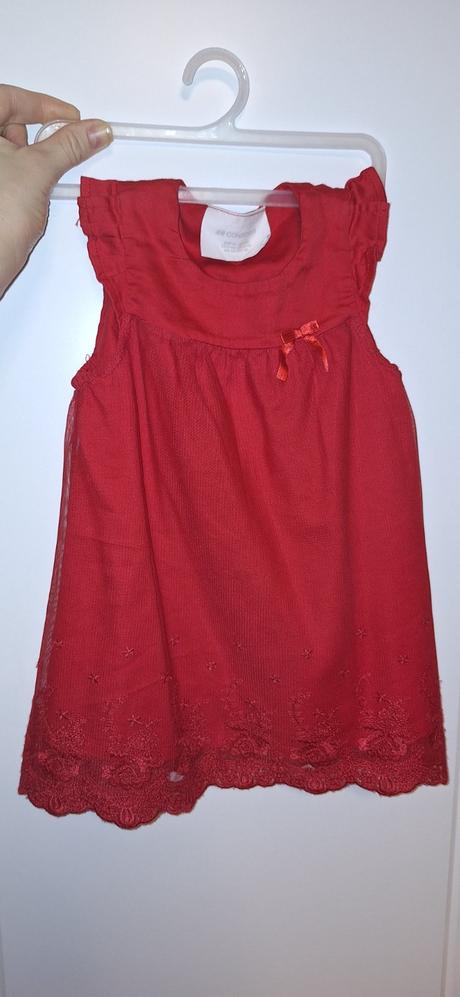 Červené šaty veľ.68, h&m,68