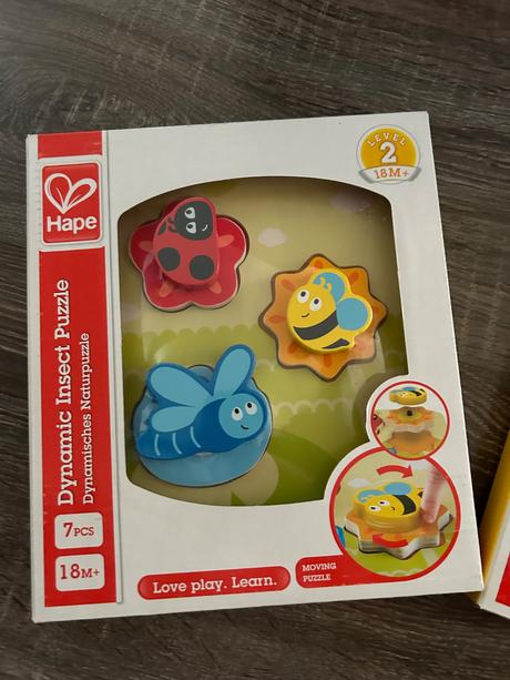 Hape - drevene puzzle na motoriku od 18 mesiacov,