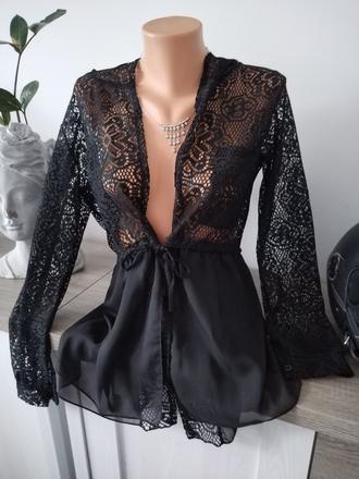 Čipkované mikina, kardigan s kapucou, 