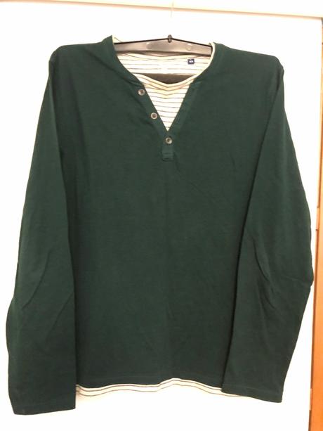 Zelené tričko z dlhým rukávom, tom tailor,164