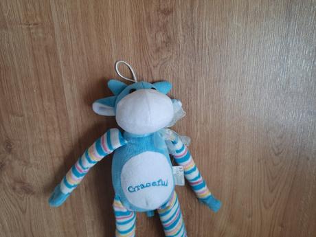 Modrá kravička na suchý zips, 