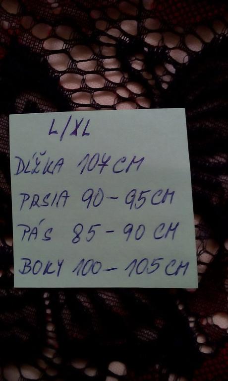 Čipkované šaty  l/xl, l