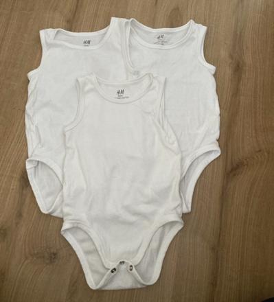 Biele tielkové body, h&m,86