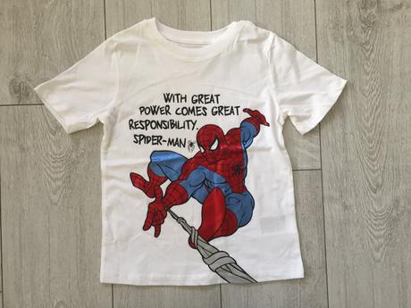 Chlapčenske tričko spider-man 4-6 rokov, h&m,110