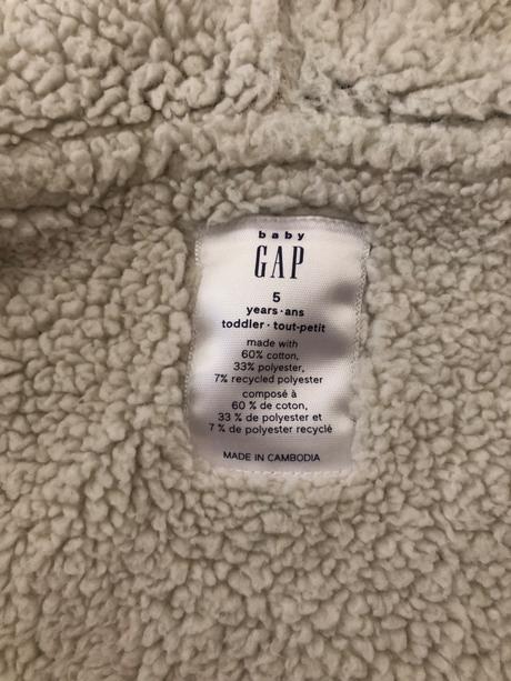 Tepla mikina gap - 104/110 - top stav, gap,110