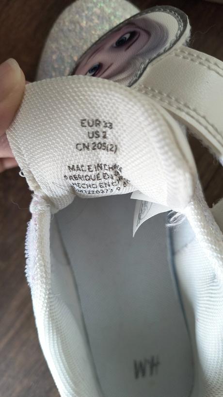 Tenisky svietiace frozen 33, h&m,33