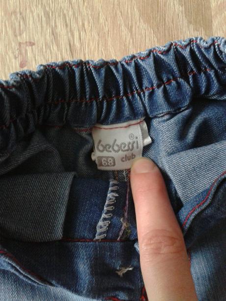 Riflove mini nohavice, 68