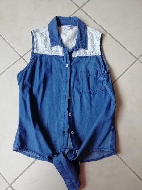 Rifľová košeľa / blúzka tally weijl, v. 34, tally weijl,34