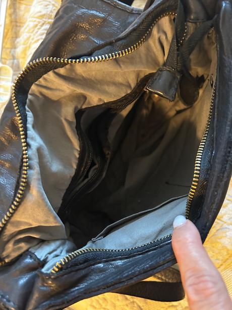 Cierna kabelka made in italy, 