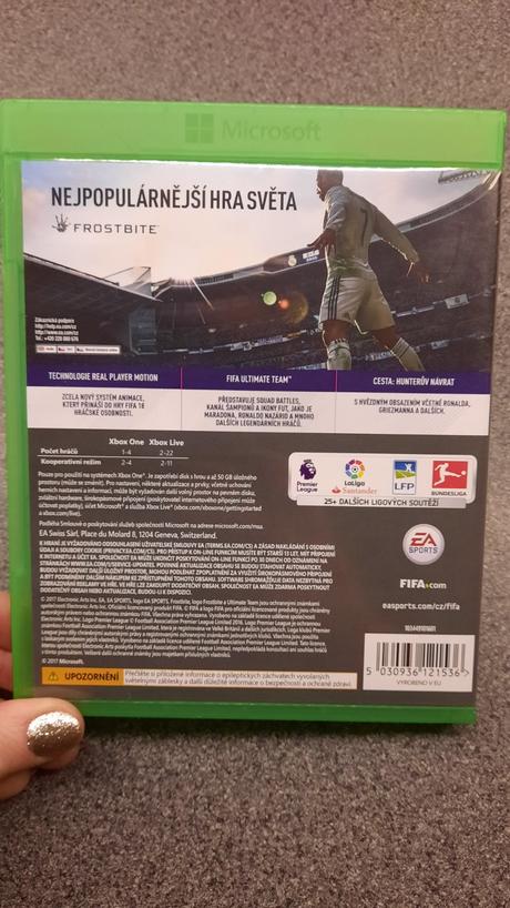 Fifa 18 na x box one, 