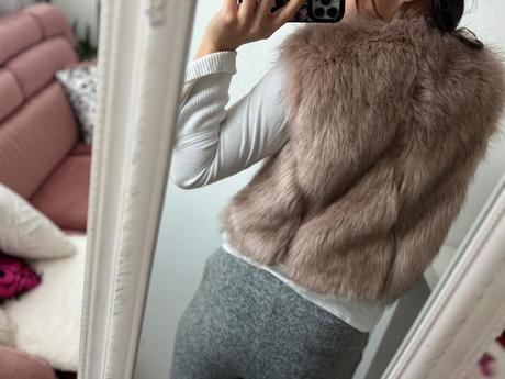 Vesta z umelej kožušiny, m