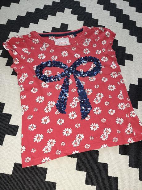 Nádherné tričko next v sýtej červenej farbe 6-9r., next,128