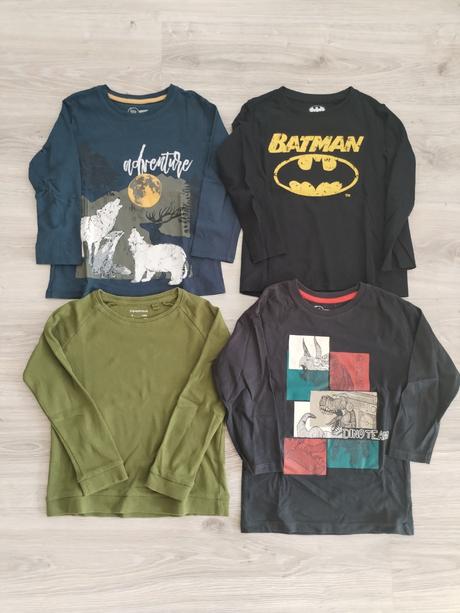 Tričká s dlhým rukávom 110/116, 110