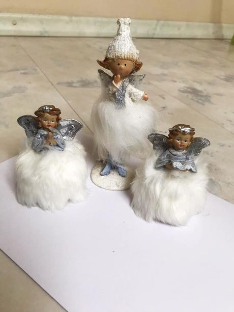 Vianočná anjelská rodina / 3 ks,