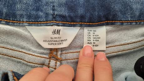 Slim fit rifle, h&m,140