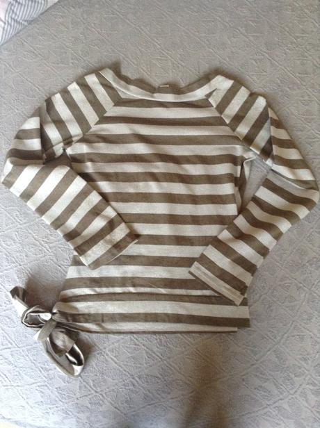 Pásikavé strieborno-zelenkavé tričko, magmara, 38