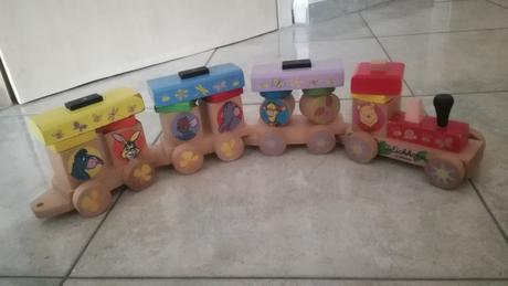 Drevený vláčik - skladačka, 