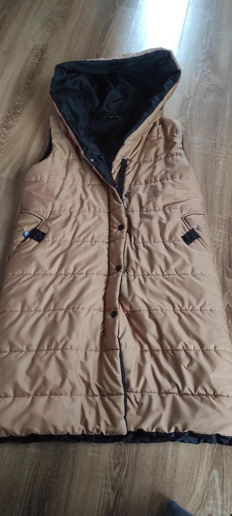 Teplá vesta dlha, l