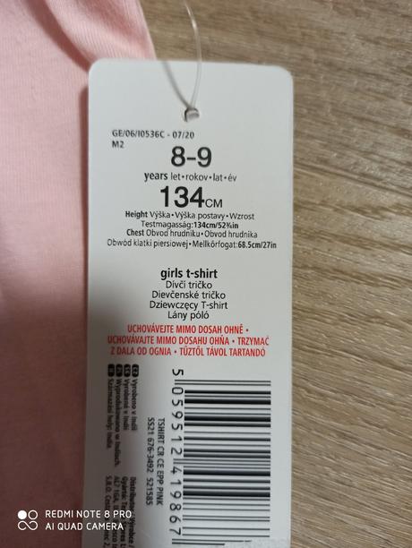 Tričko a legíny veľ 134, 134