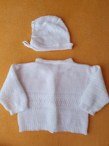 Pletený svetrík s čiapkou č.68, detex,68