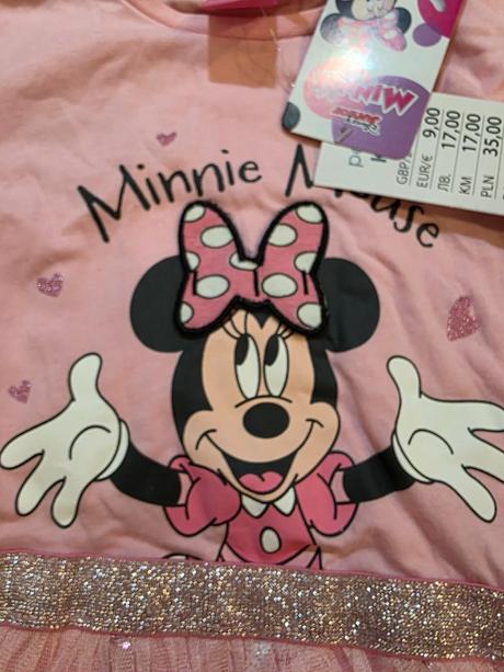 Ružové minnie šaty 122, 122