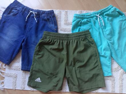 3x šortky, kraťasy, adidas,164