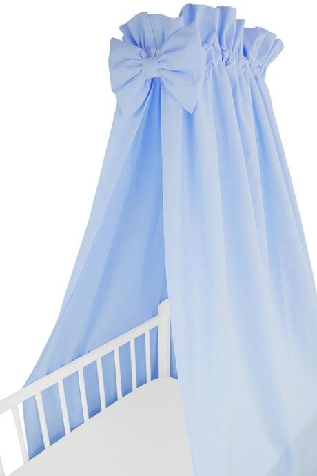 Ankras, bavlnený baldachýn nad postieľku modrý, šírka (cm): 160,dĺžka (cm): 200