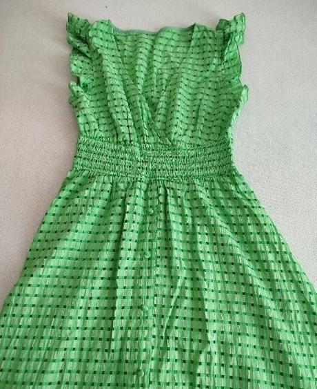 Zelené letné šaty, s