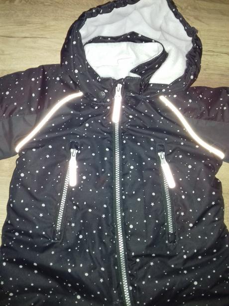 Raz oblečeny teply overal 6-9mes, h&m,74