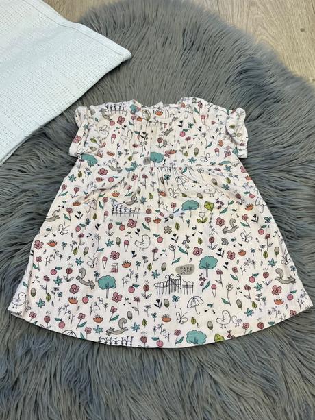 Dievčenské menčestrové šaty vzorované (68-74), marks & spencer,68
