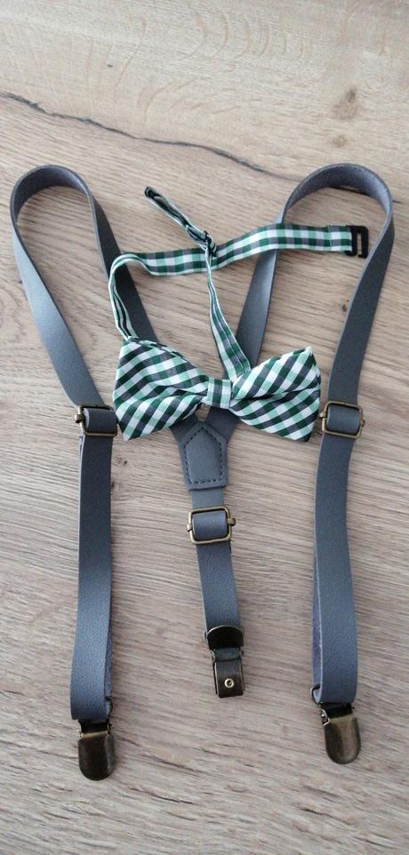 Slávnostný detský set traky-motýlik, 