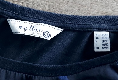Tmavomodrá blúzka, tchibo,36