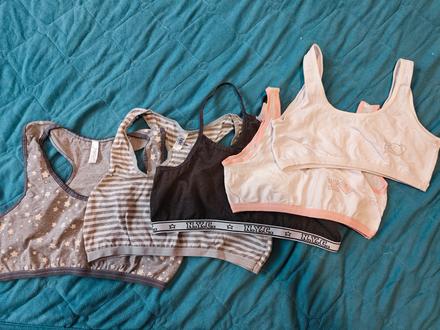 Dievčenské bavlnené podprsenky, bonprix,164