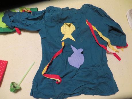 Vodník - maska hand made - s klobúkom, 