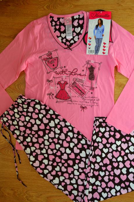 Dámske pyžamko with love, vienetta secret,40 / 44 / l / xxl