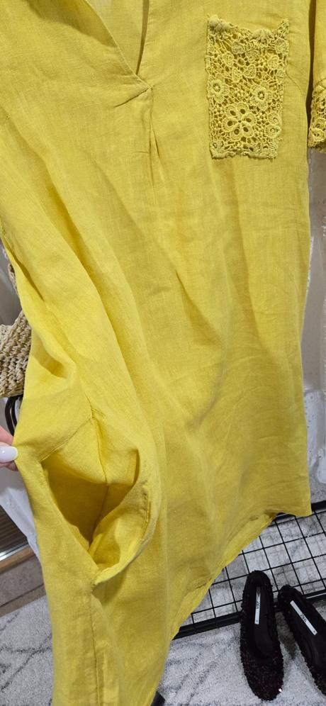 Ľanové šaty italy, m