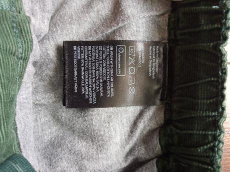 Mierne zateplené nohavice, h&m,86