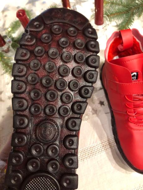 Červené zateplené cizmy/ topánky, 36