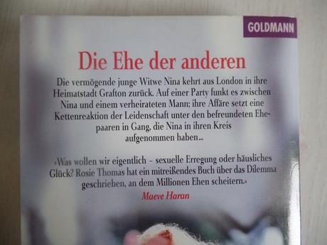 Rosie thomas - die ehe der anderen,kniha v nemčine, 
