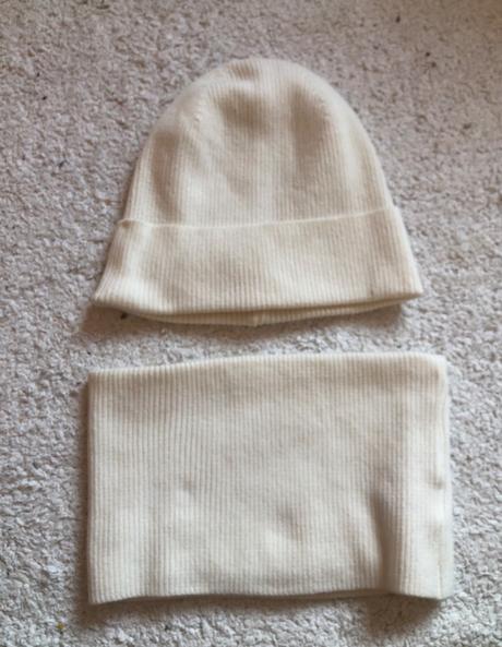 Biela bavlnená súprava čiapka a nákrčník, reserved, reserved