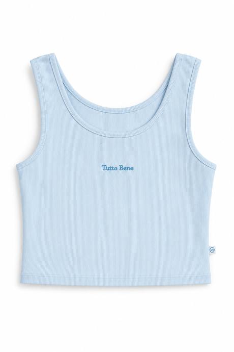 Dievčenský rebrovaný crop top tutto bene, coolclub,140 / 146 / 152 / 158