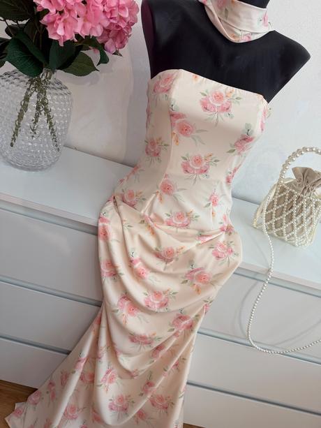 Oh polly luxusné maxi šaty mermaid strih, 36