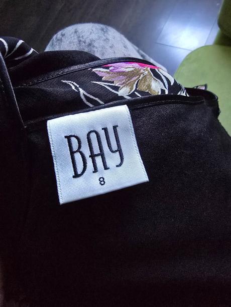 Kvetinový top so zaväzovaním vzadu, bay,xs